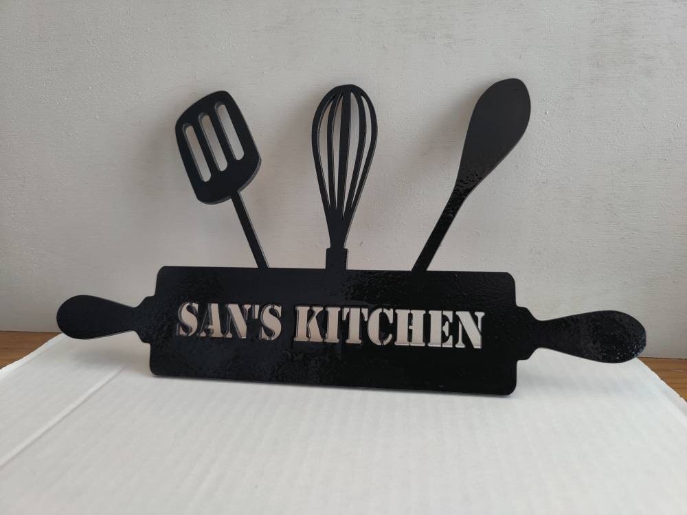 Personalised kitchen sign – laser cut, wooden, handmade in Ireland, personalised