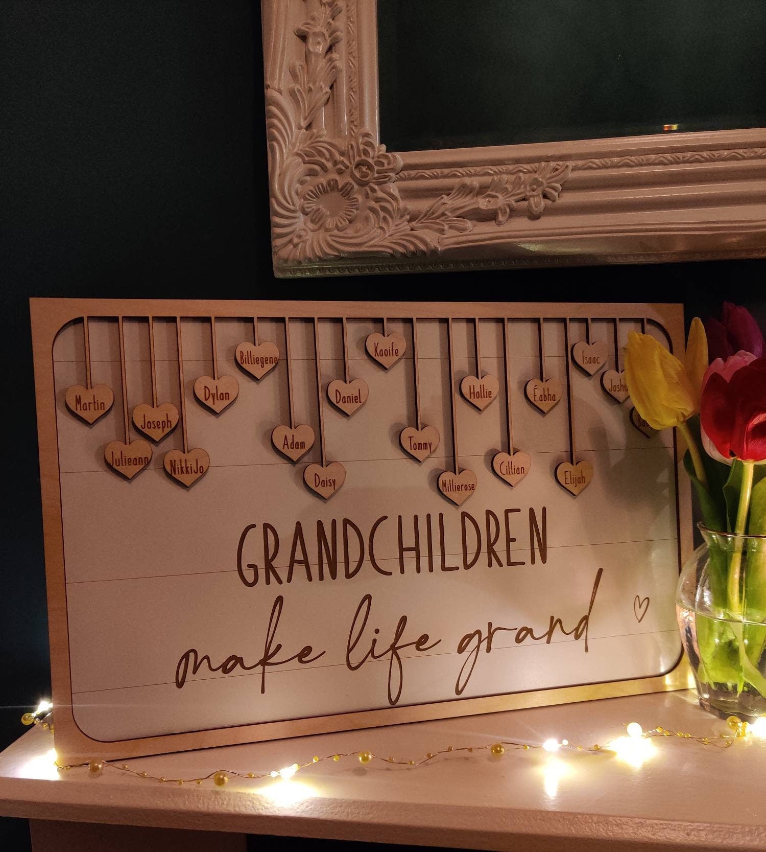 Grandchildren plaque, grandchildren make life grand/ grandparents