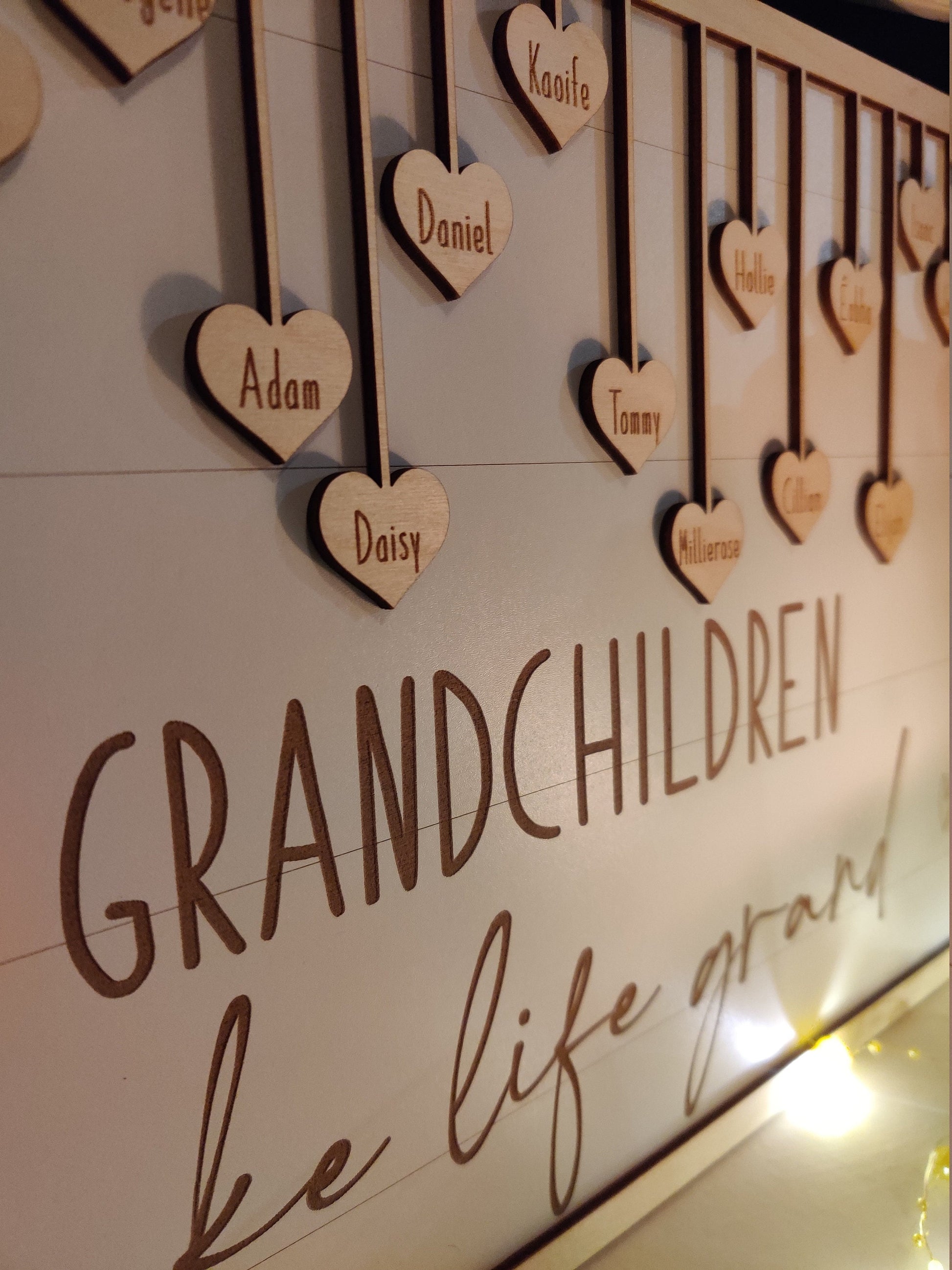Grandchildren plaque, grandchildren make life grand/ grandparents