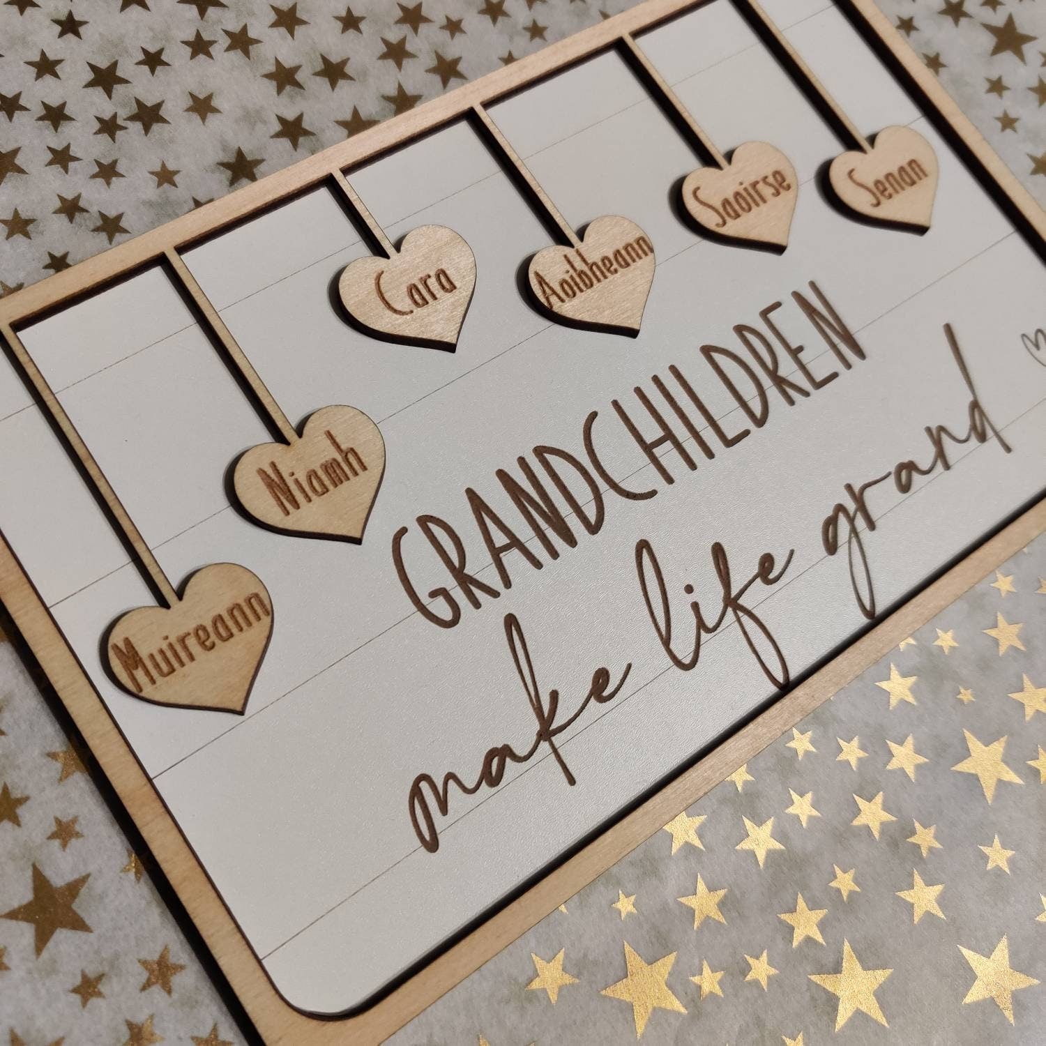 Grandchildren plaque, grandchildren make life grand/ grandparents