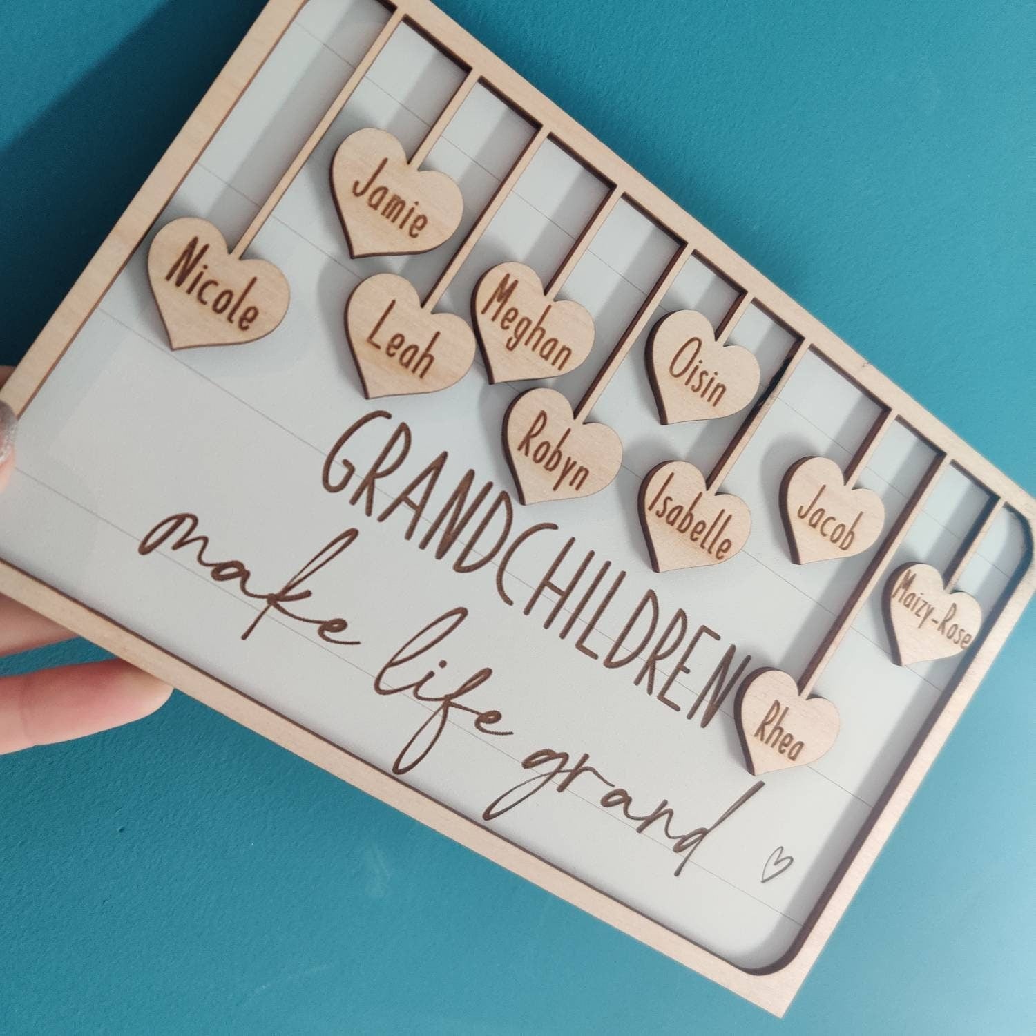 Grandchildren plaque, grandchildren make life grand/ grandparents