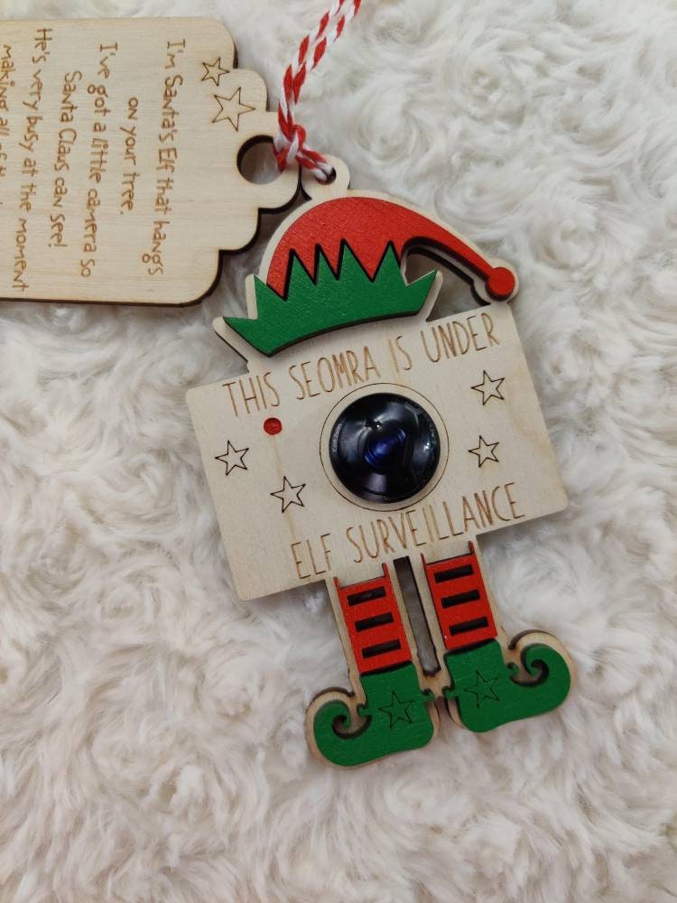 Santa cam tree decor