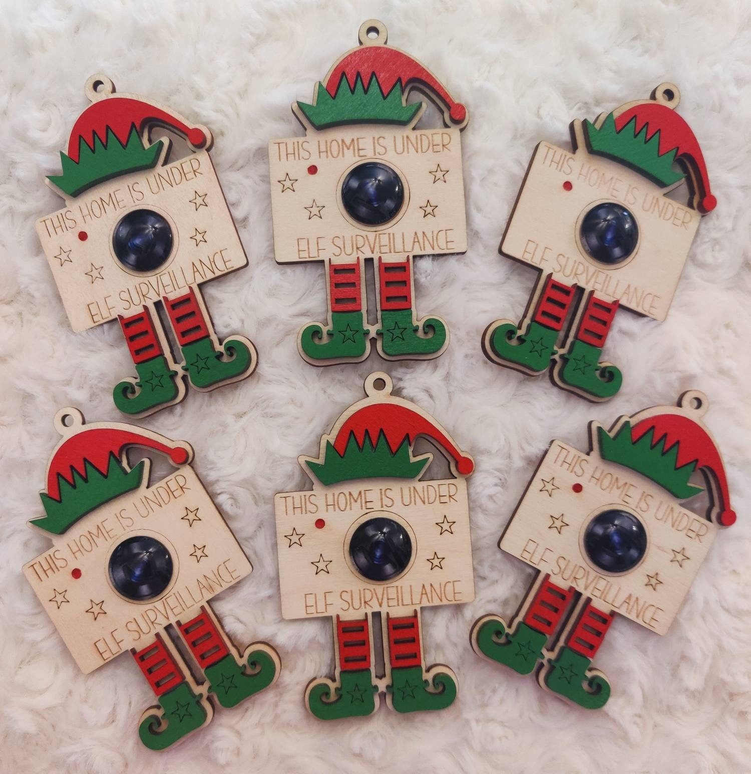 Santa cam tree decor