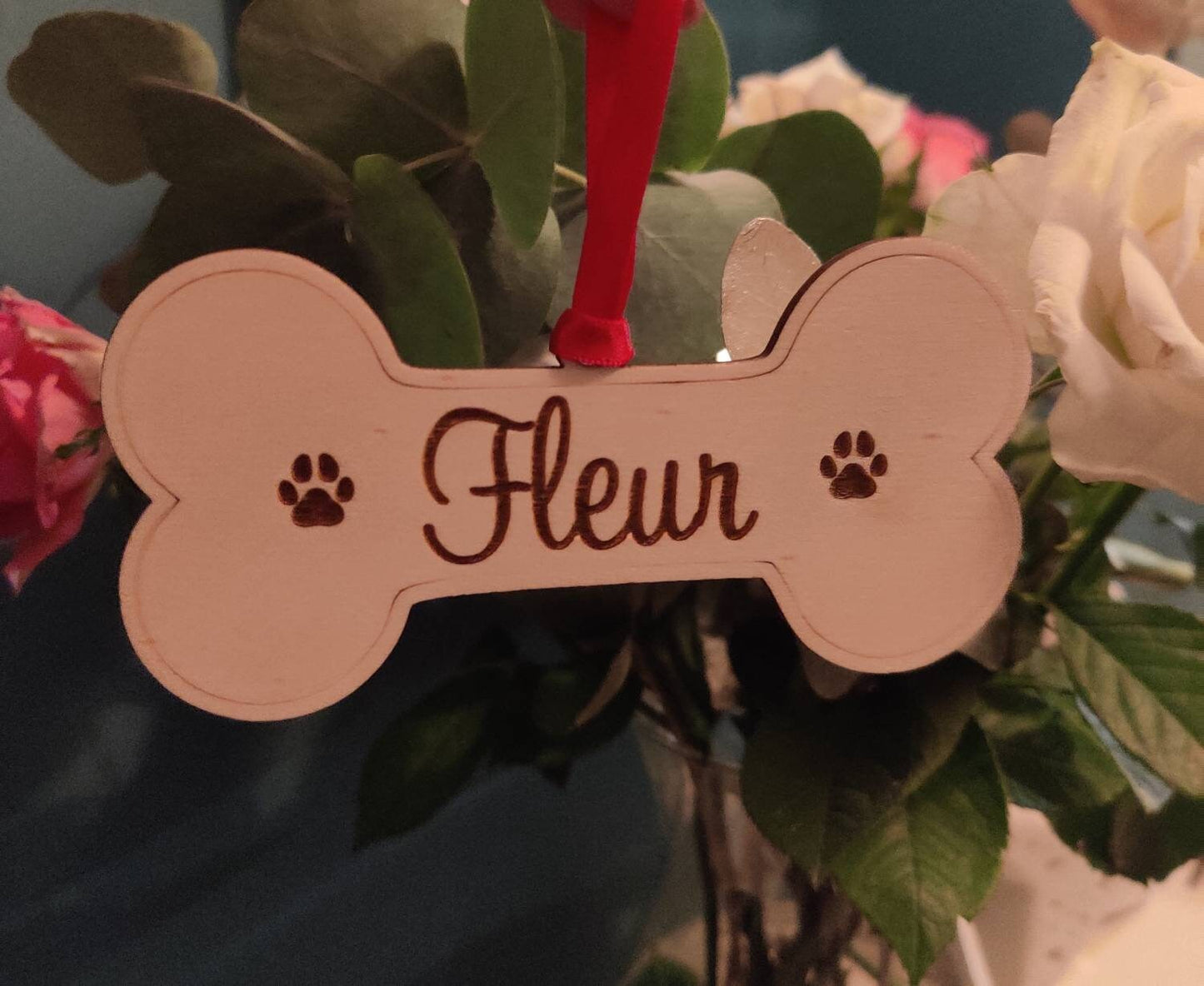 Personalised dog bone - Christmas decoration