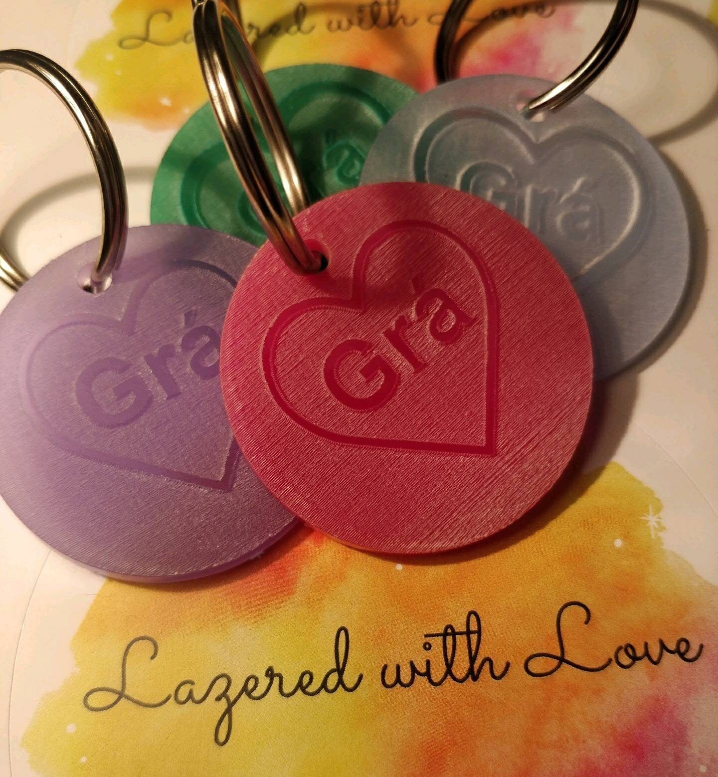 Love Heart Keyrings