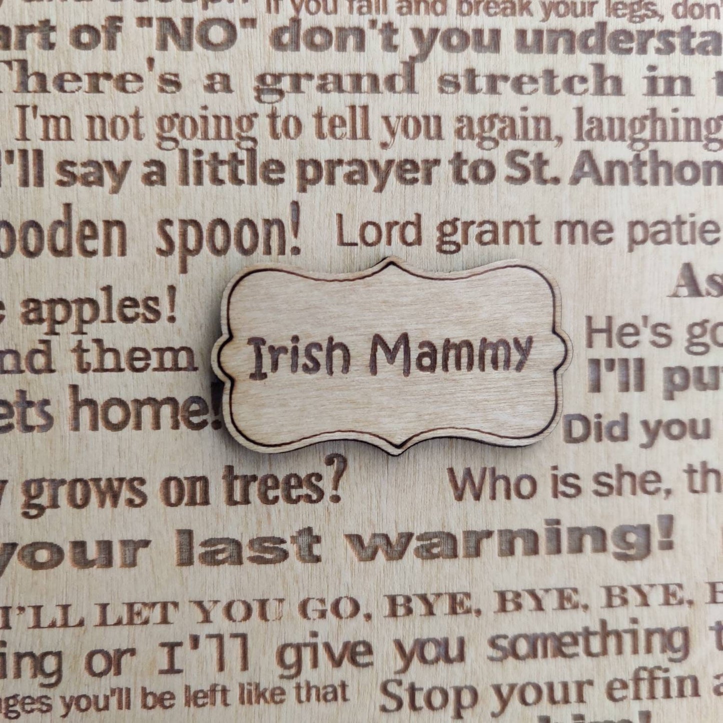 Irish Mammy - Teapot plaque
