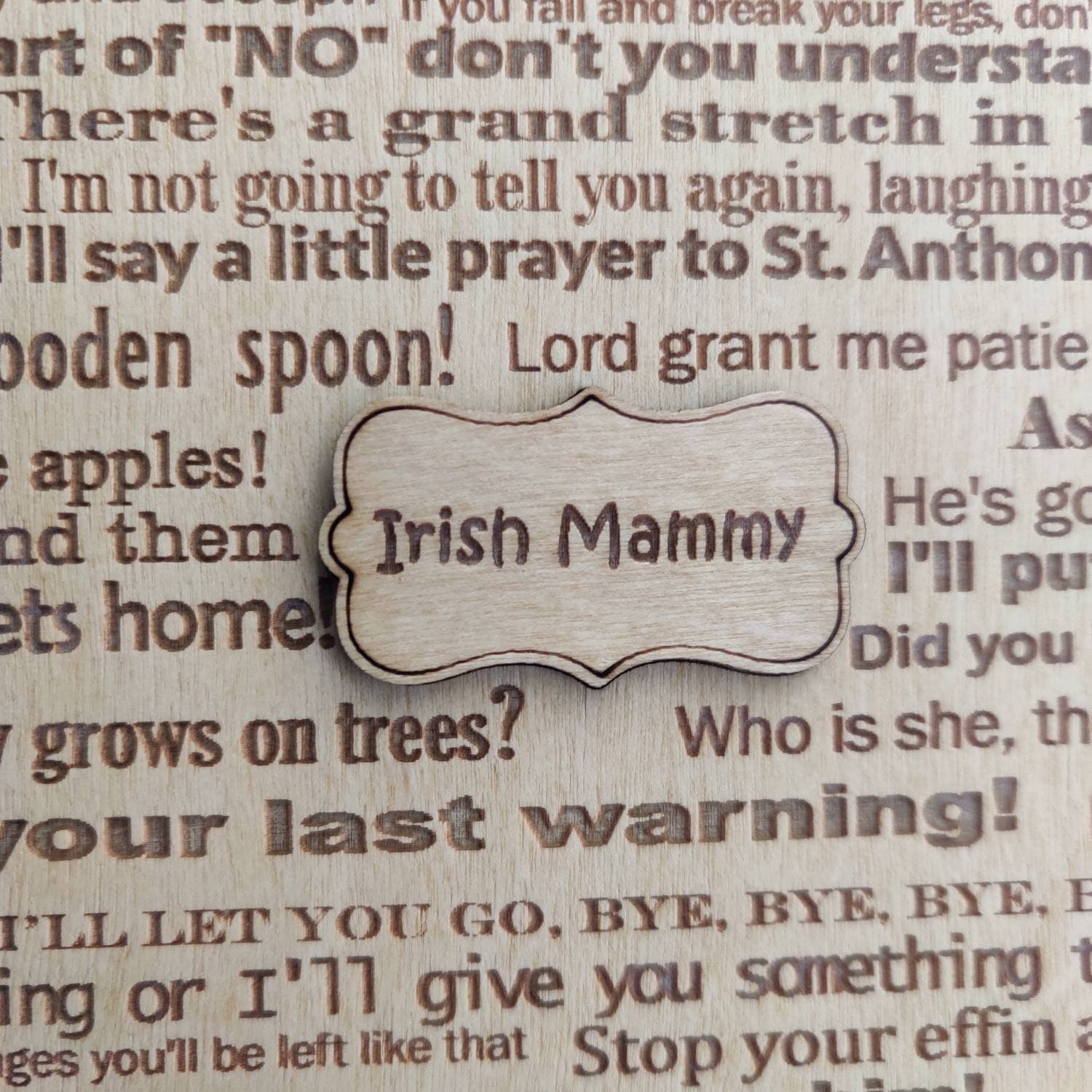 Irish Mammy - Teapot plaque