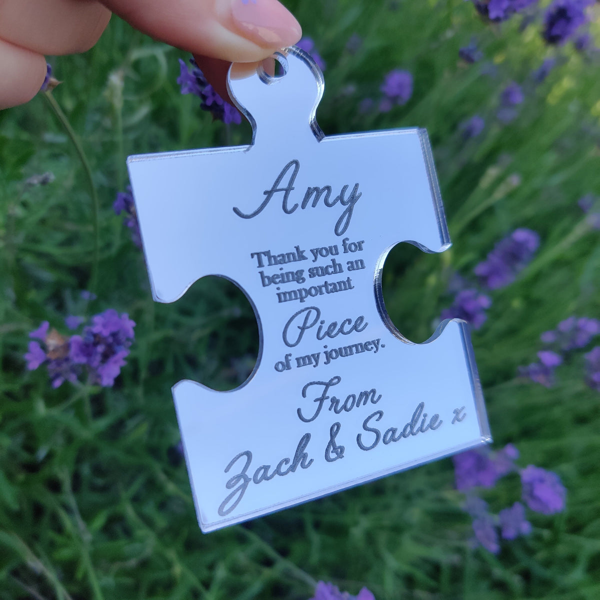 Personalised puzzle piece