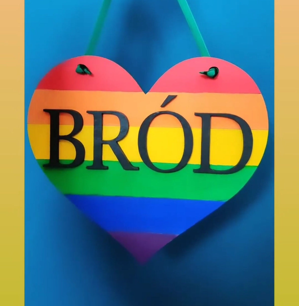 Pride rainbow sign