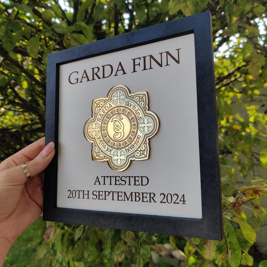 Police personalised gift – laser cut, wooden, acrylic, handmade in Ireland, personalised