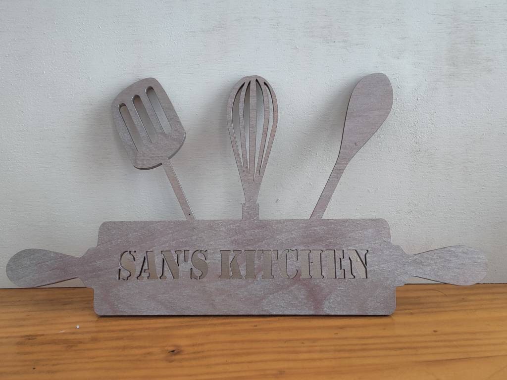 Personalised kitchen sign