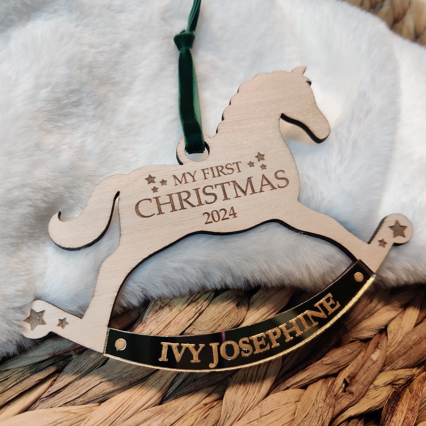 My first Christmas rocking horse