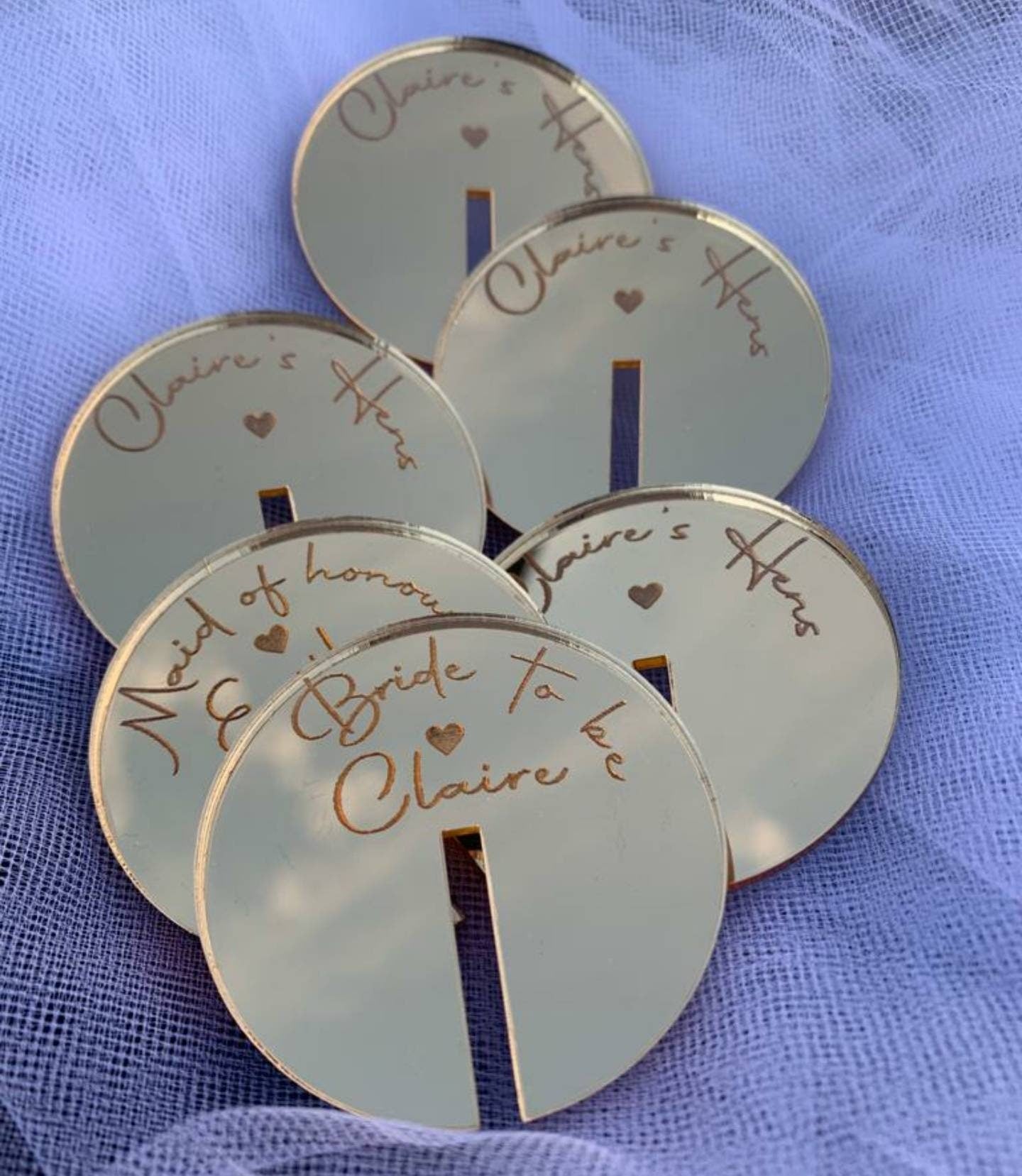 Personalised glass charms