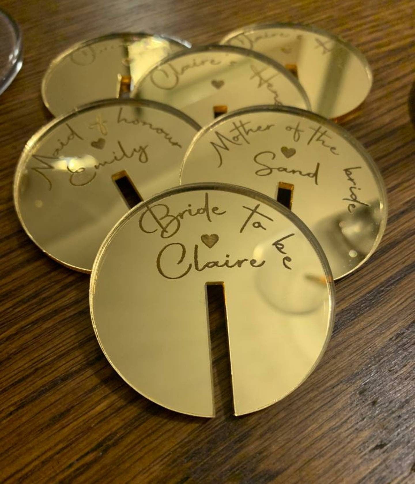 Personalised glass charms