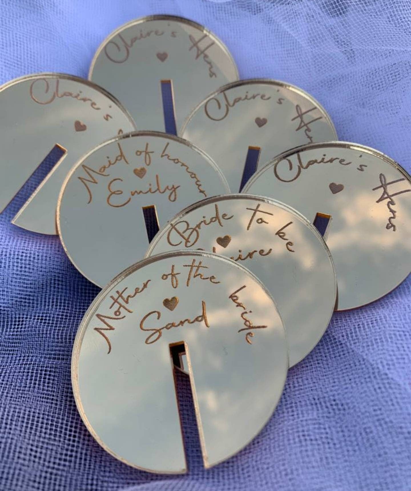 Personalised glass charms