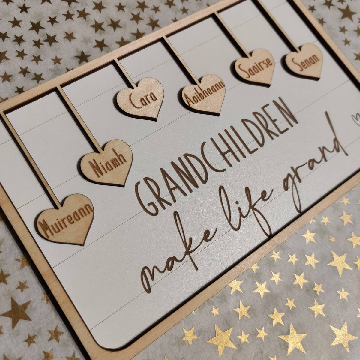 Grandchildren plaque, grandchildren make life grand/ grandparents