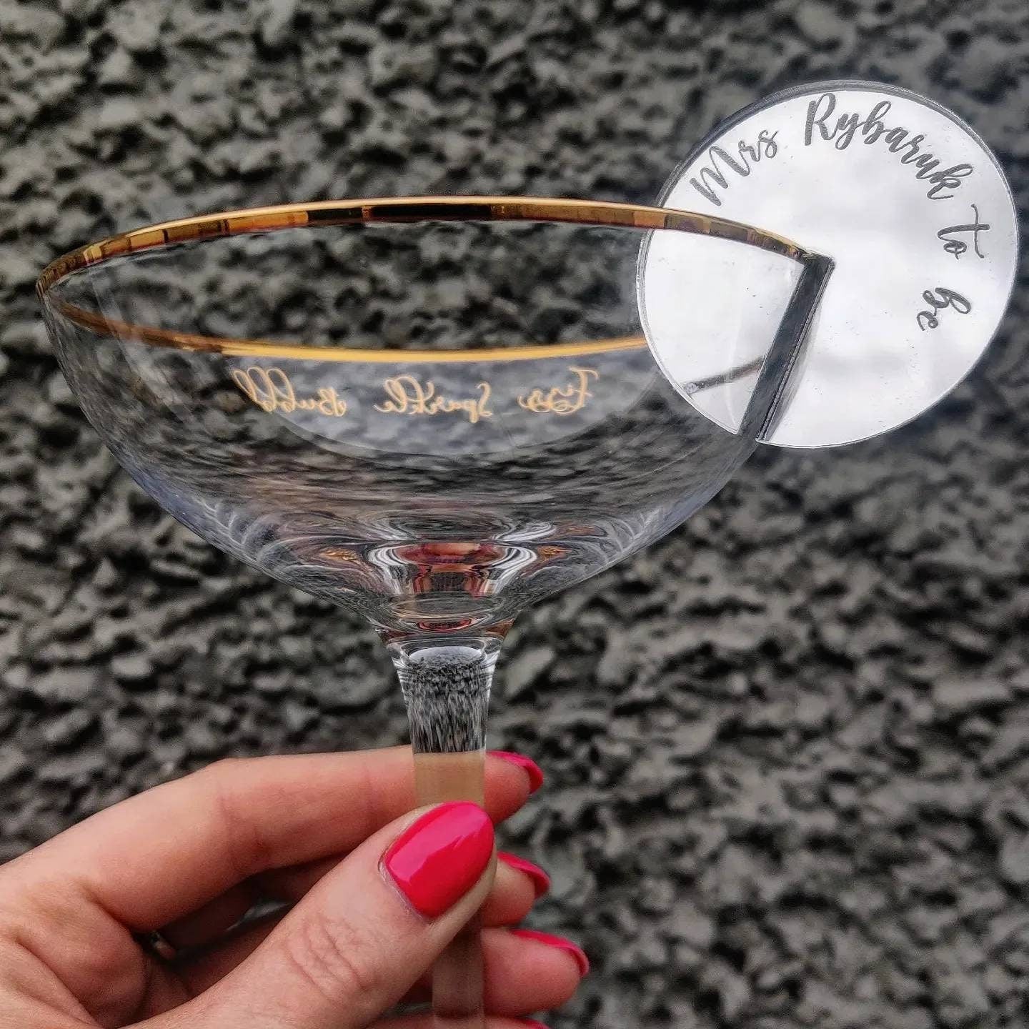 Personalised glass charms