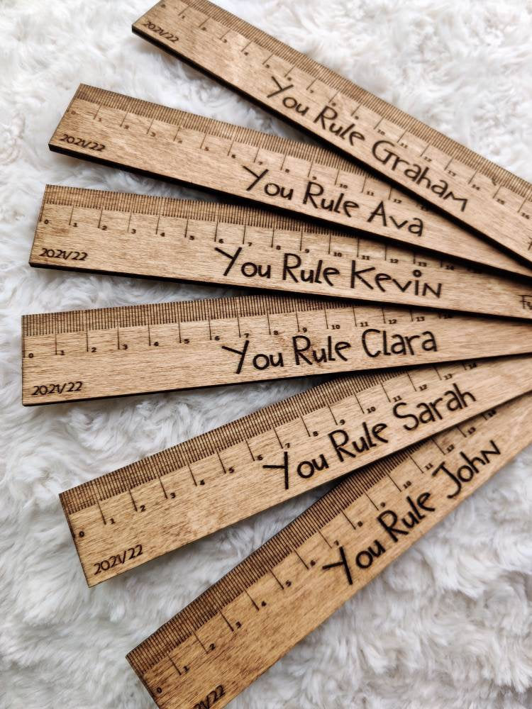 Personalised teacher ruler gift