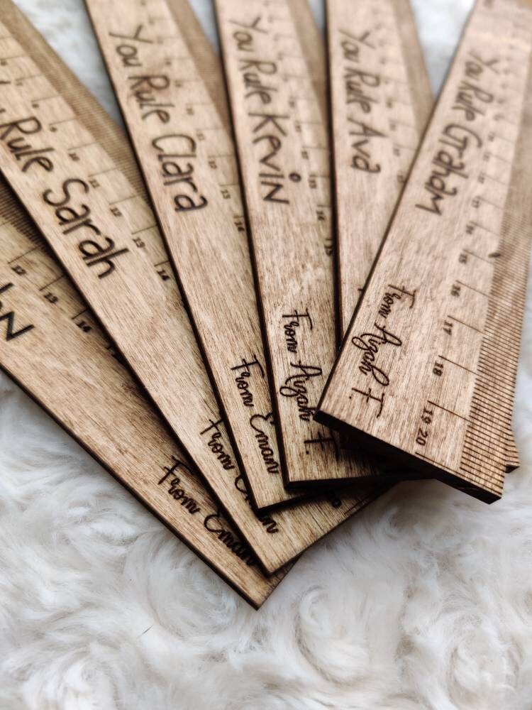 Personalised teacher ruler gift
