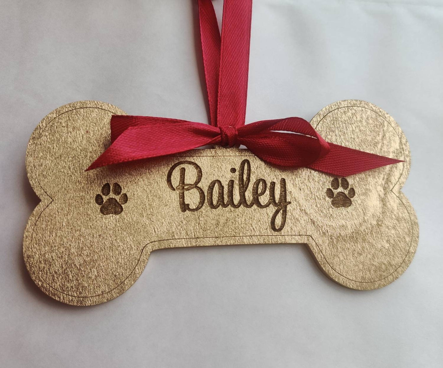 Personalised dog bone - Christmas decoration
