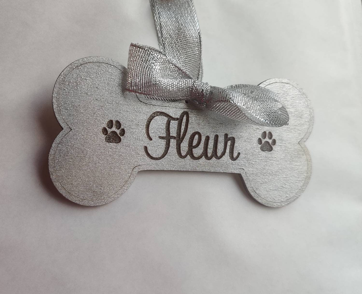 Personalised dog bone - Christmas decoration
