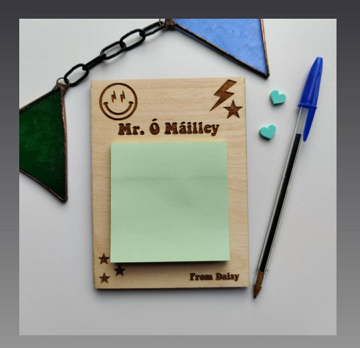 Teacher post-it holder