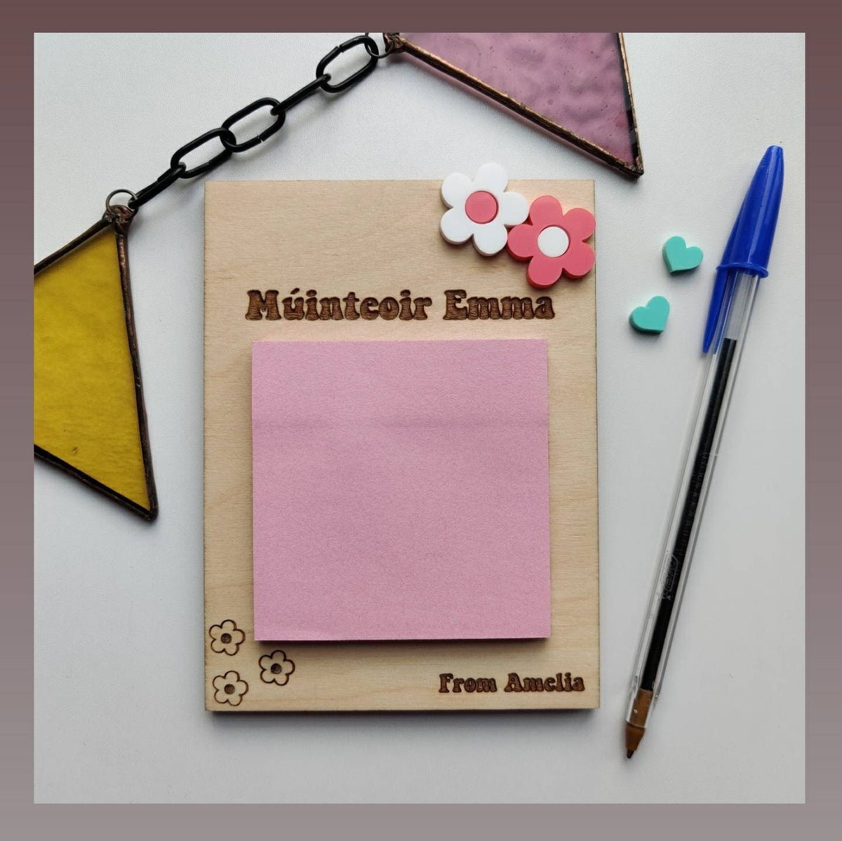 Teacher post-it holder