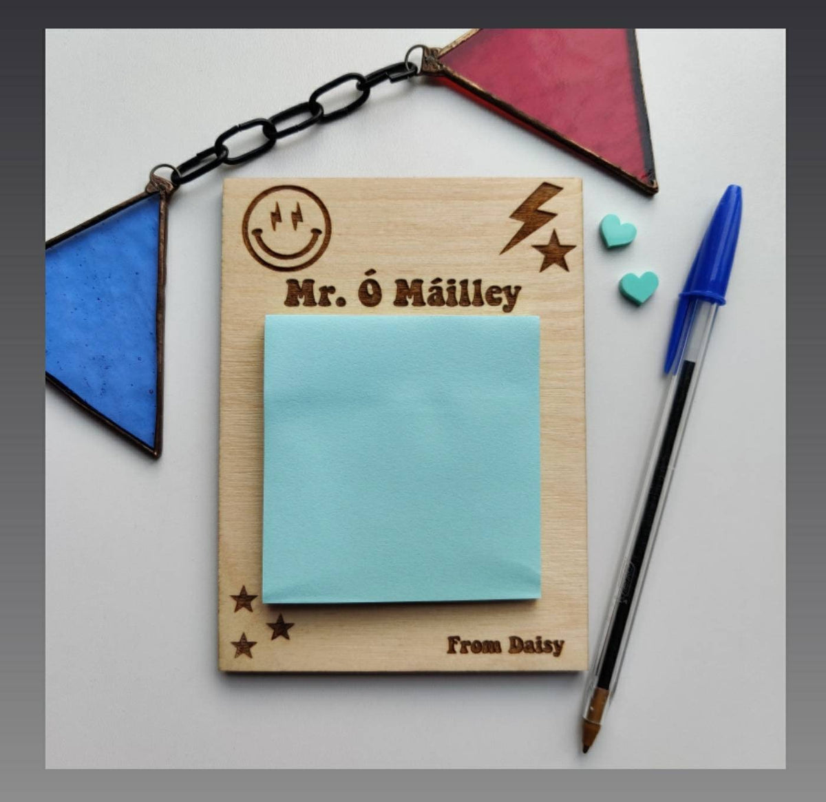 Teacher post-it holder