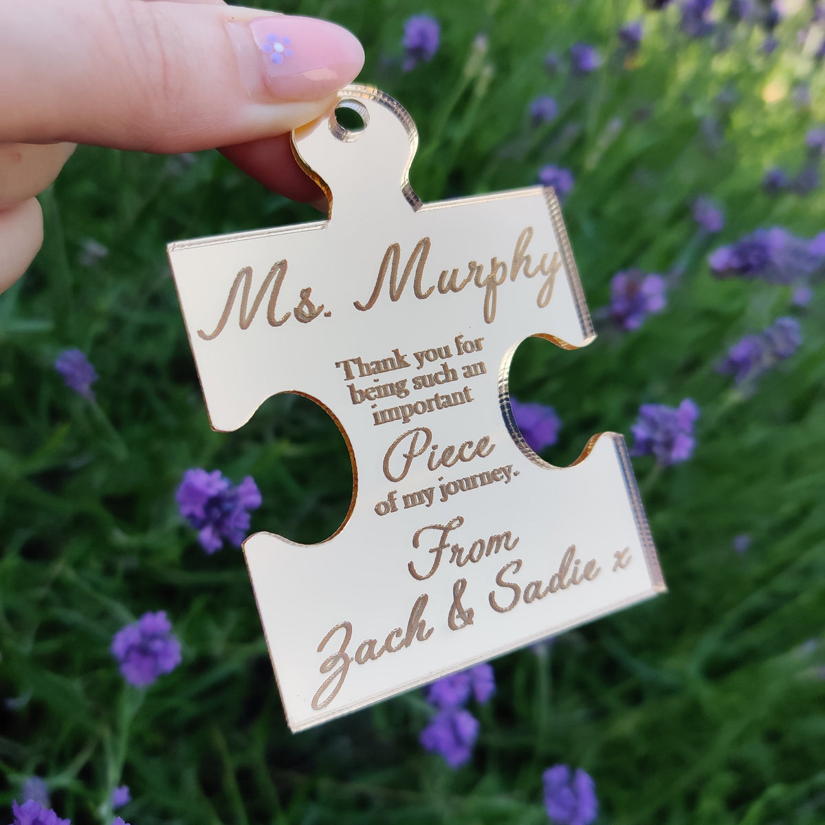 Personalised puzzle piece