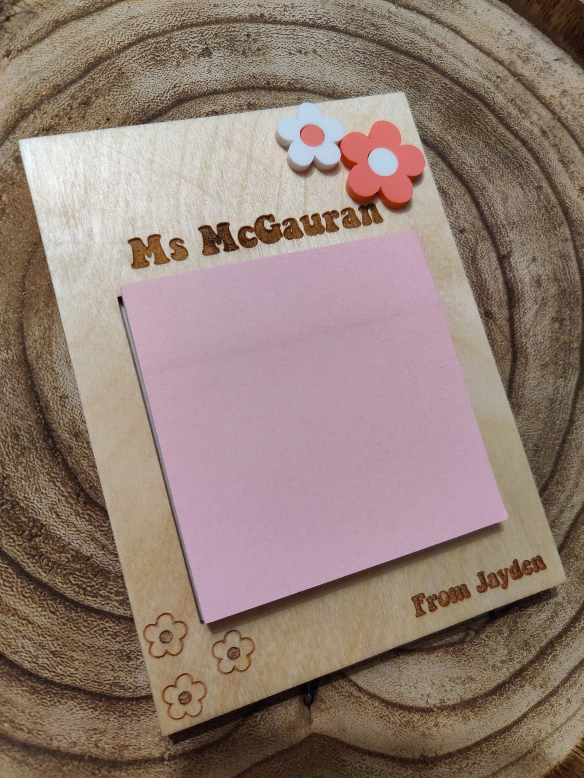 Teacher post-it holder
