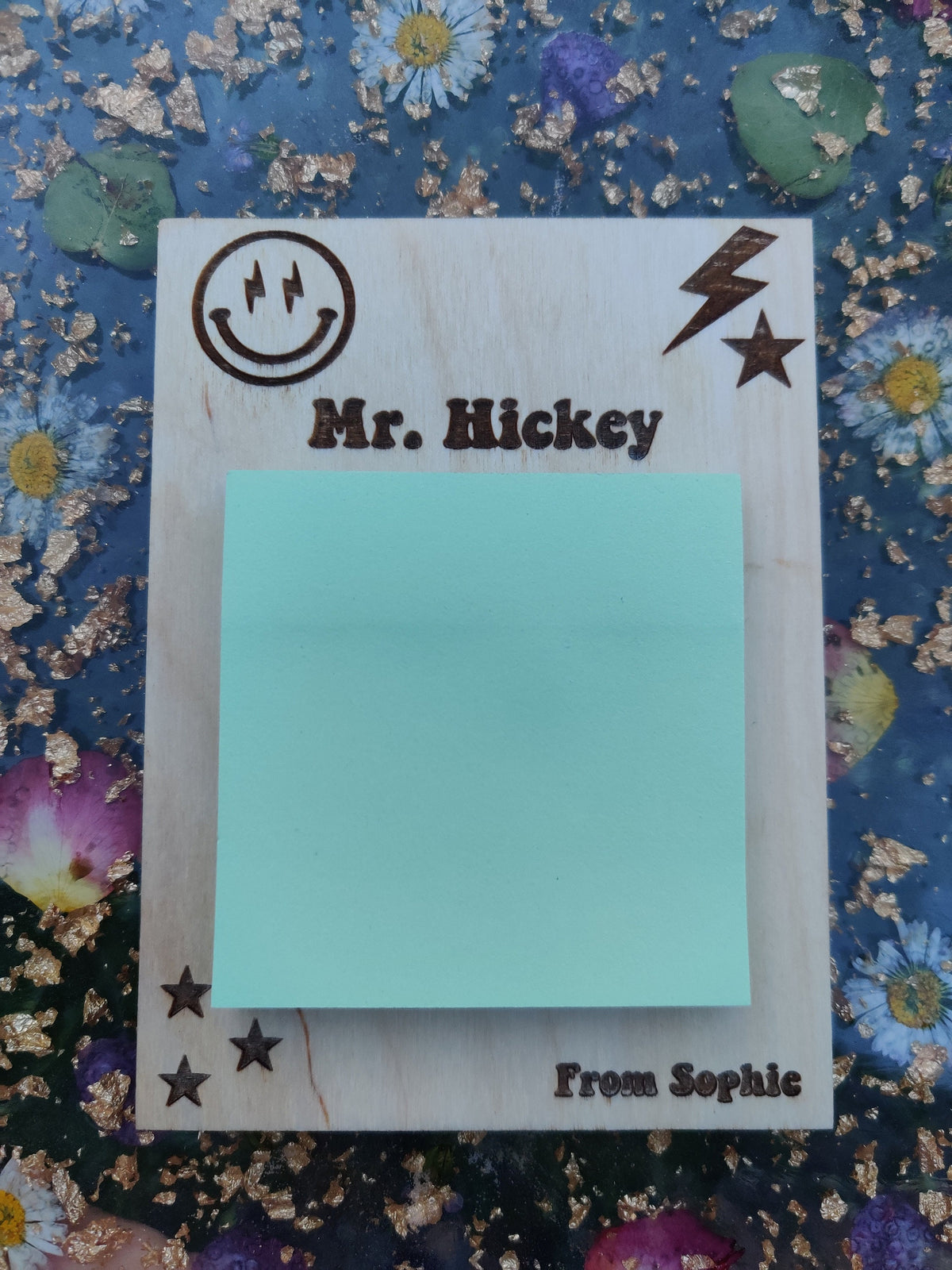Teacher post-it holder