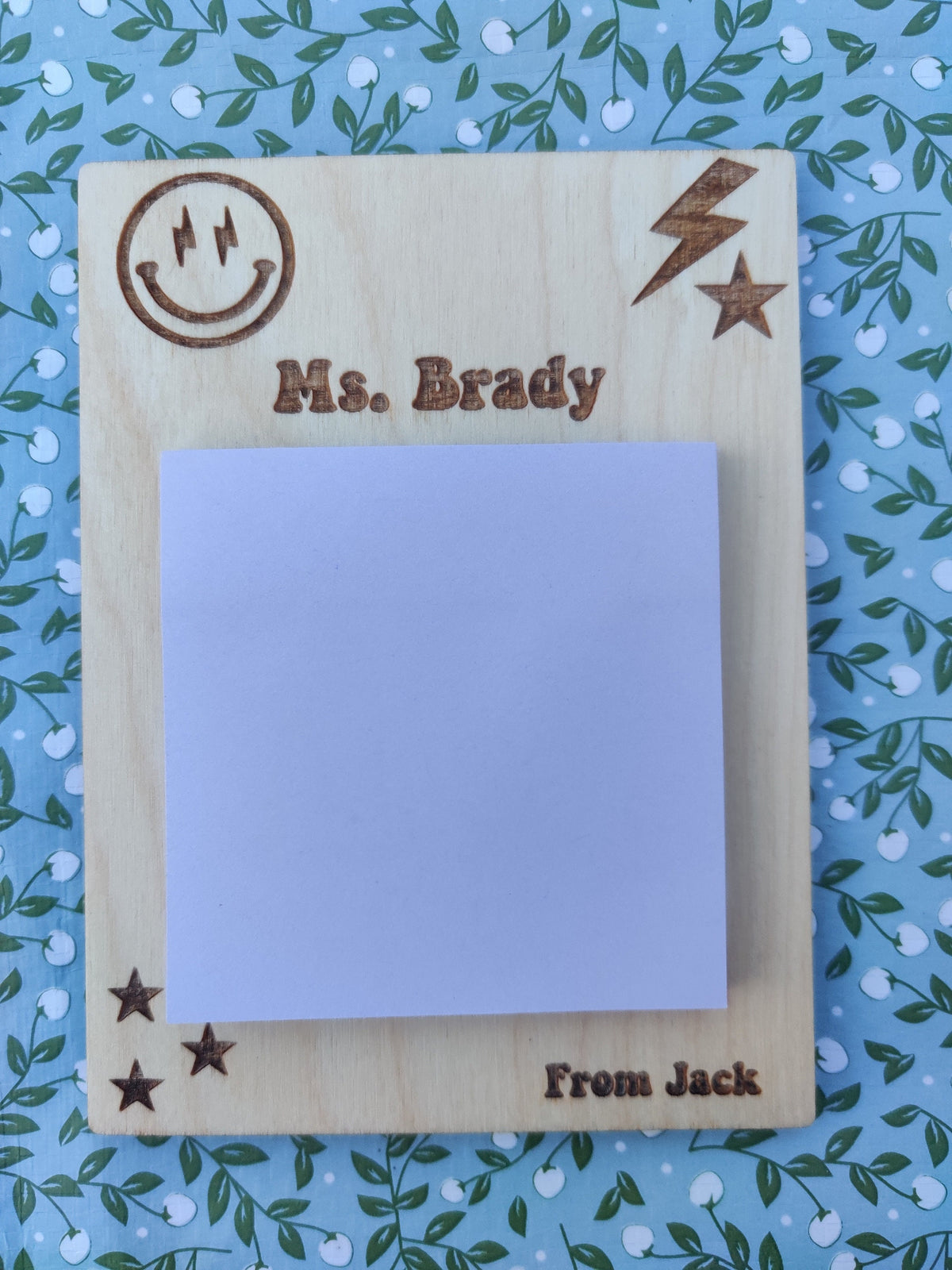 Teacher post-it holder