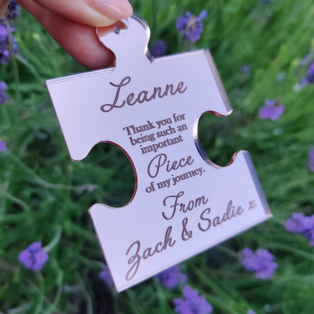 Personalised puzzle piece