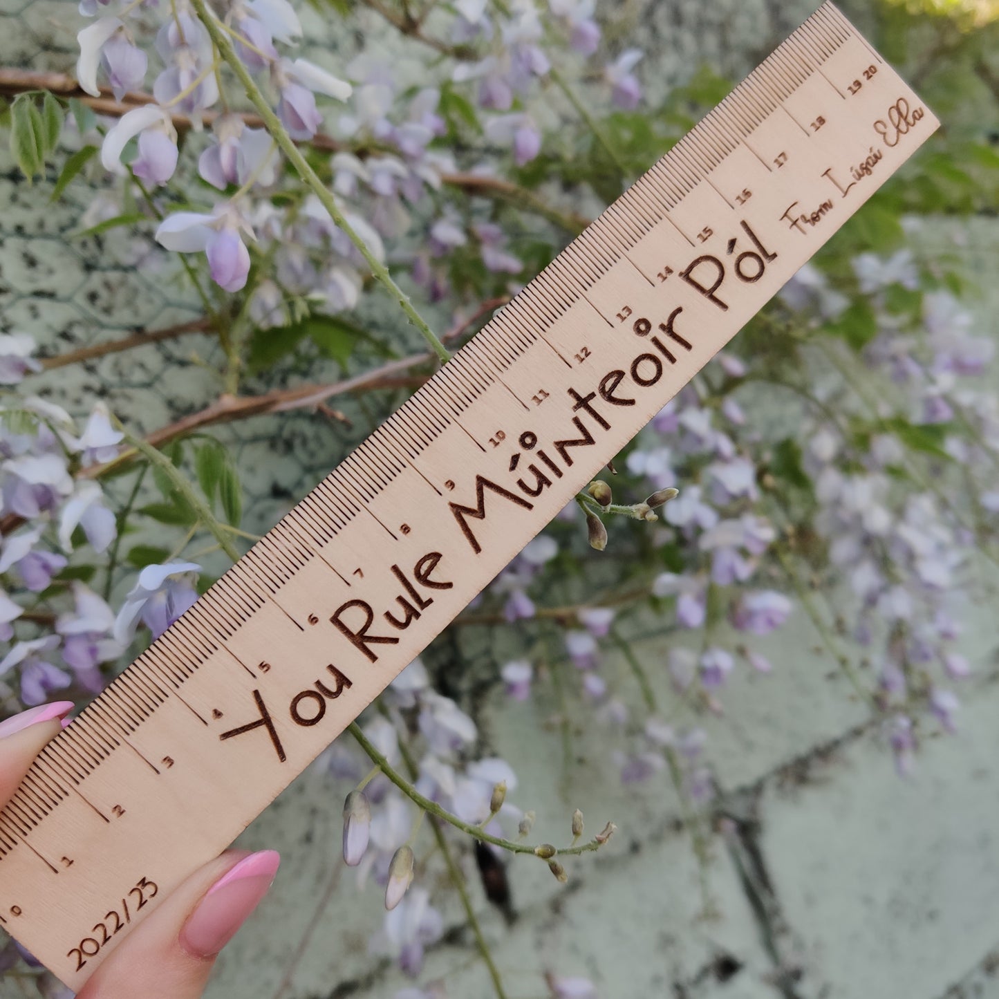Personalised teacher ruler gift