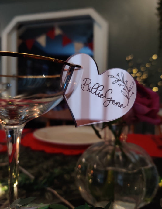 Personalised glass charms