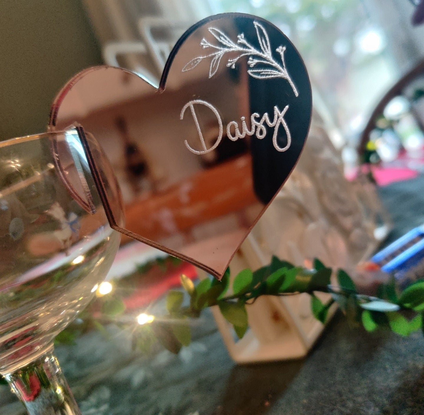 Personalised glass charms