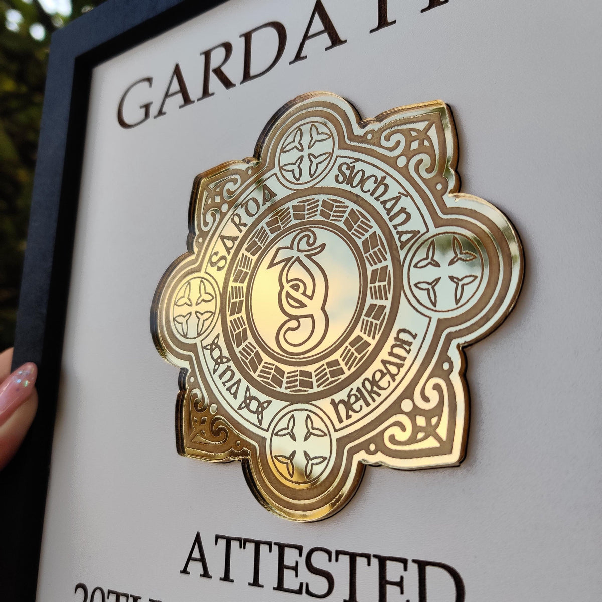 Garda Attestation Gift – Personalised Police Frame Ireland