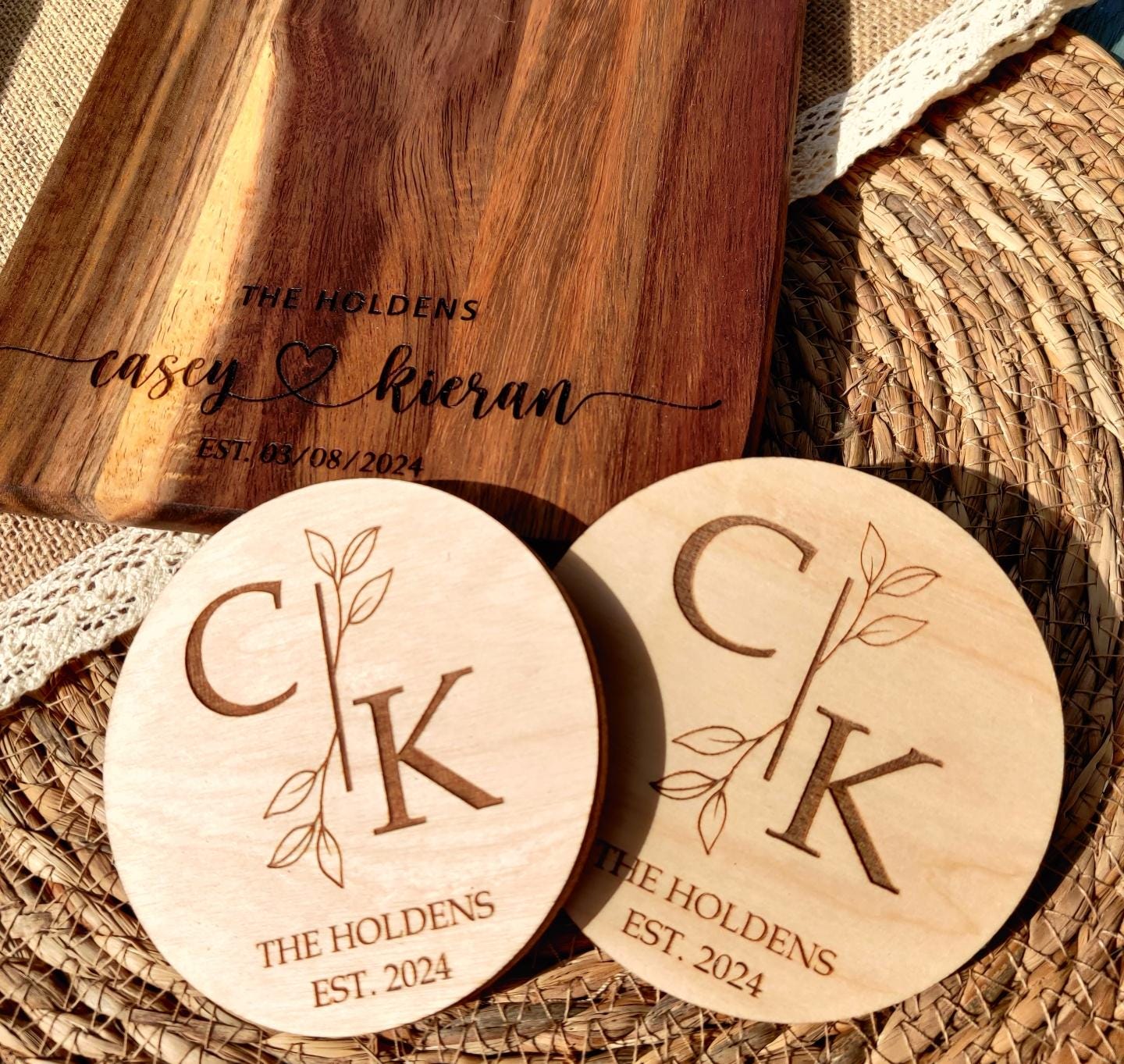 Personalised coasters
