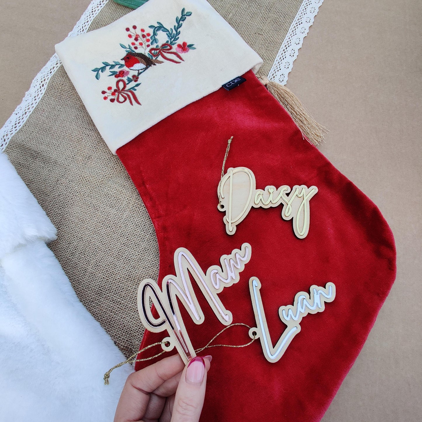 Personalised gift tag