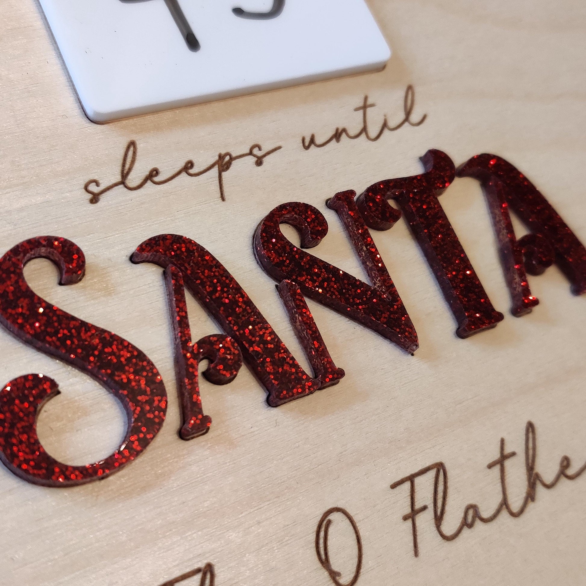 Santa countdown board