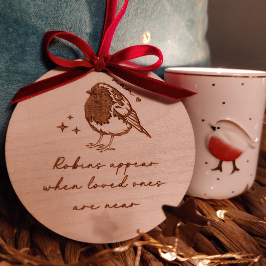 Remembrance robin – laser cut, wooden