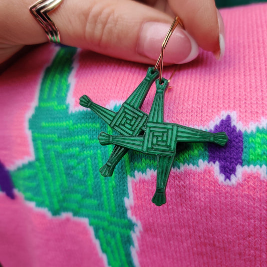 St.Brigids Cross – acrylic, handmade in Ireland