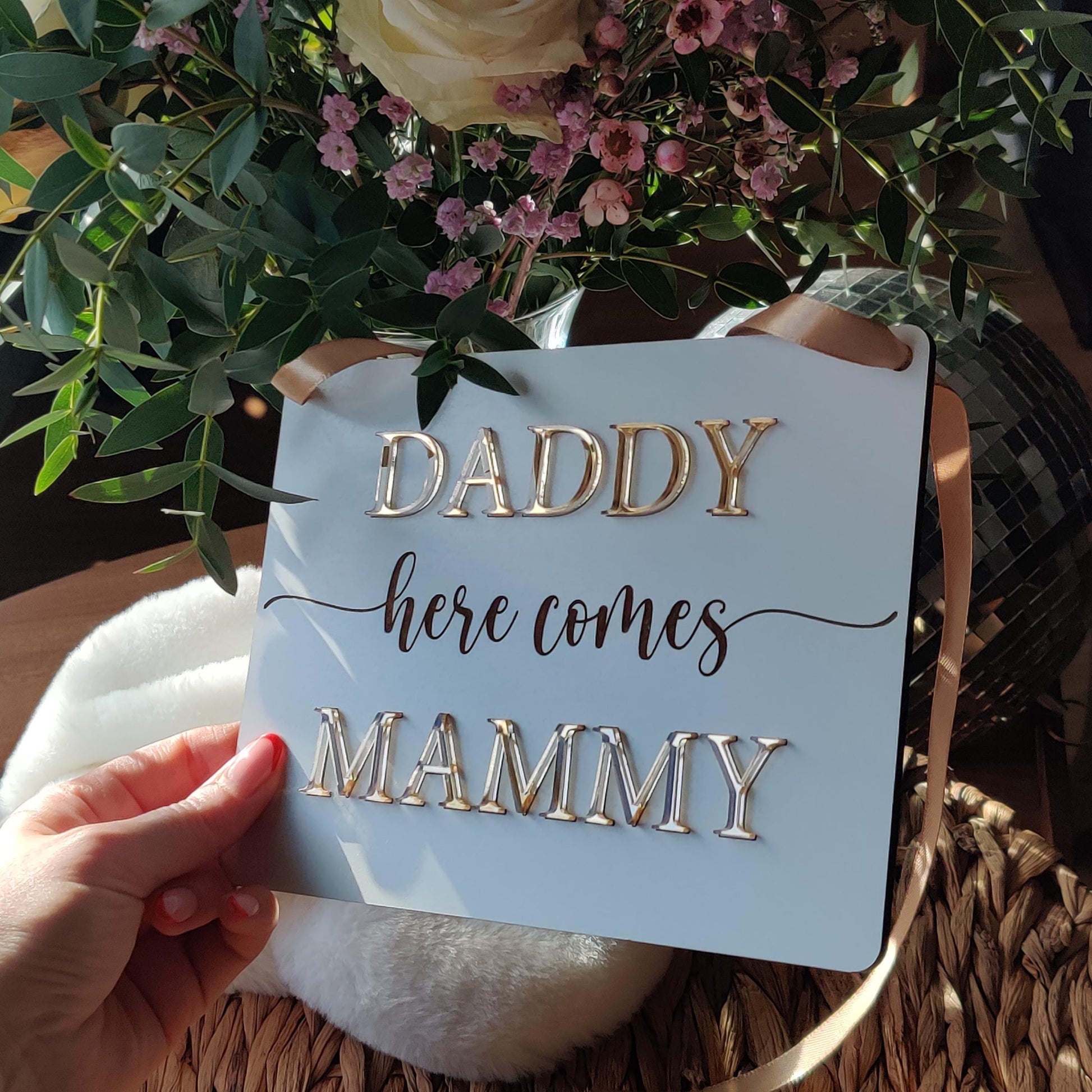 Page boy sign – wooden