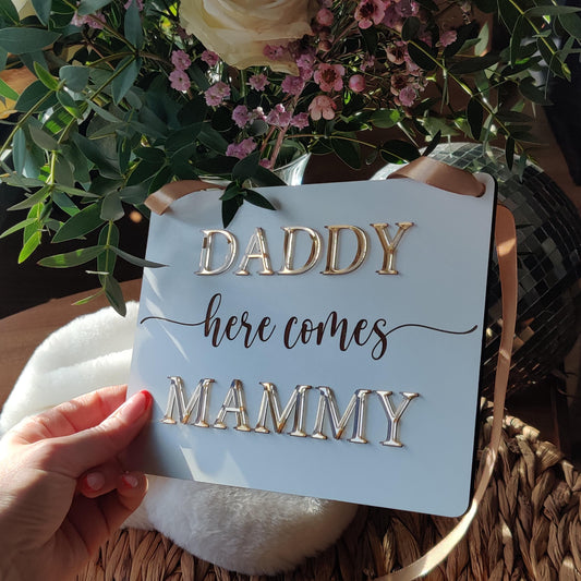 Page boy sign – wooden