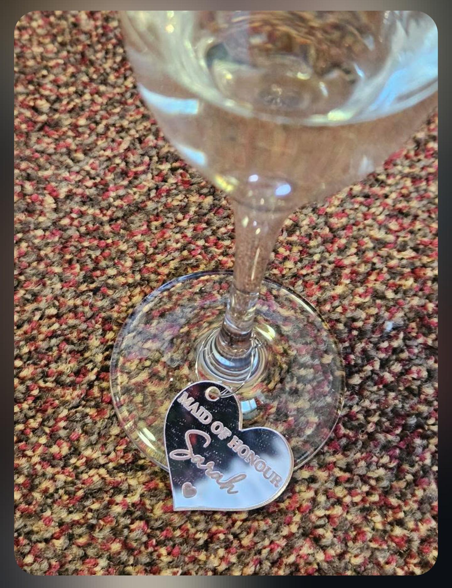 Personalised glass charms