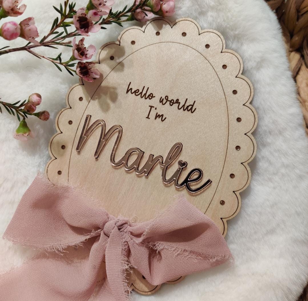 Hello world announcement sign