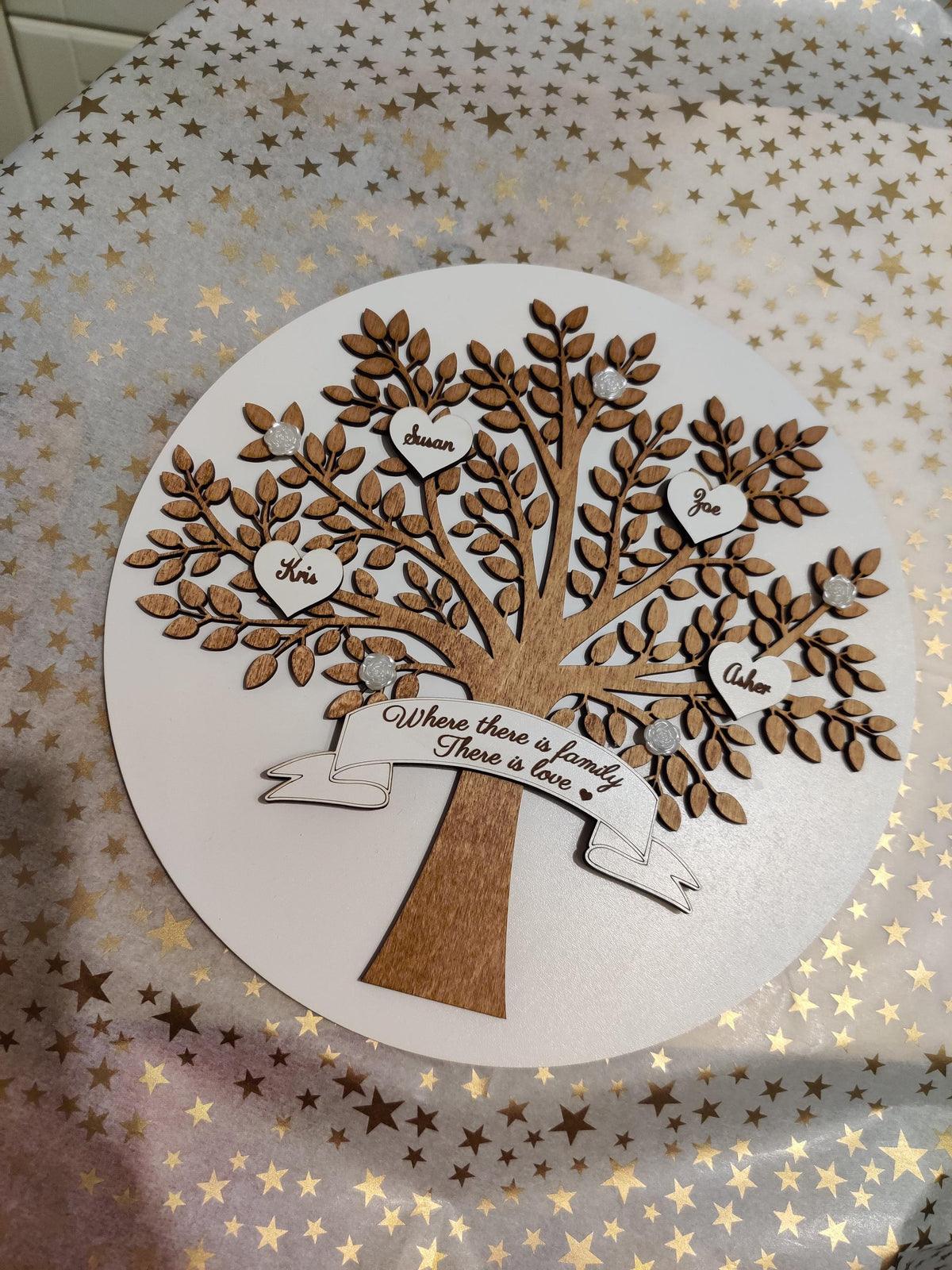 Family tree single hearts