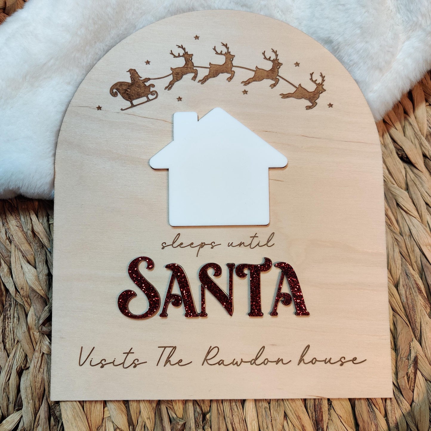 Santa countdown board
