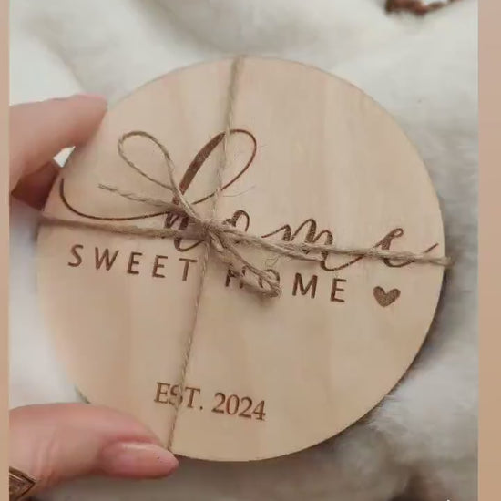 Personalised new home coasters