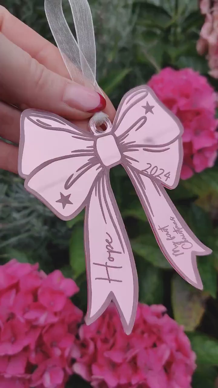 My first Christmas bow